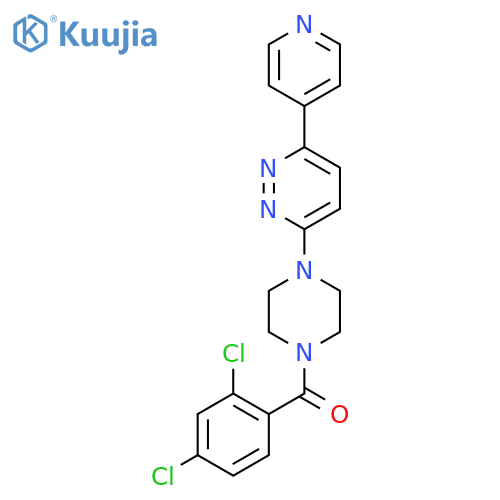 3-4-(2,4-dichlorobenzoyl)piperazin-1-yl-6-(pyridin-4-yl)pyridazine structure