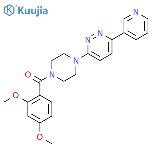 3-4-(2,4-dimethoxybenzoyl)piperazin-1-yl-6-(pyridin-3-yl)pyridazine structure