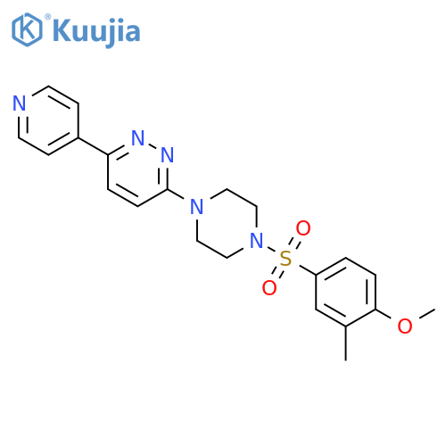 3-4-(4-methoxy-3-methylbenzenesulfonyl)piperazin-1-yl-6-(pyridin-4-yl)pyridazine structure