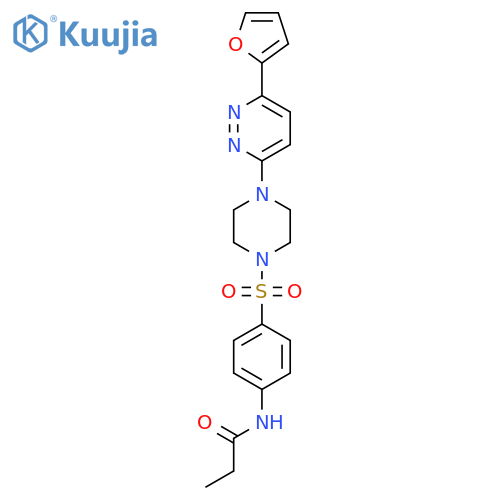 N-4-({4-6-(furan-2-yl)pyridazin-3-ylpiperazin-1-yl}sulfonyl)phenylpropanamide structure
