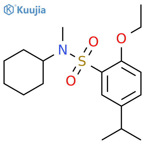 N-cyclohexyl-2-ethoxy-N-methyl-5-(propan-2-yl)benzene-1-sulfonamide structure