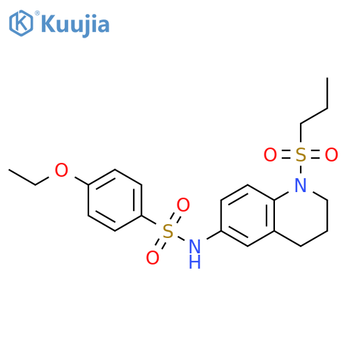 4-ethoxy-N-1-(propane-1-sulfonyl)-1,2,3,4-tetrahydroquinolin-6-ylbenzene-1-sulfonamide structure