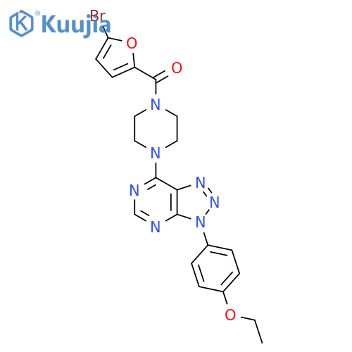 1-(5-bromofuran-2-carbonyl)-4-3-(4-ethoxyphenyl)-3H-1,2,3triazolo4,5-dpyrimidin-7-ylpiperazine structure