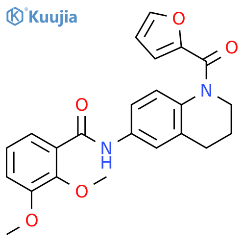 N-1-(furan-2-carbonyl)-1,2,3,4-tetrahydroquinolin-6-yl-2,3-dimethoxybenzamide structure