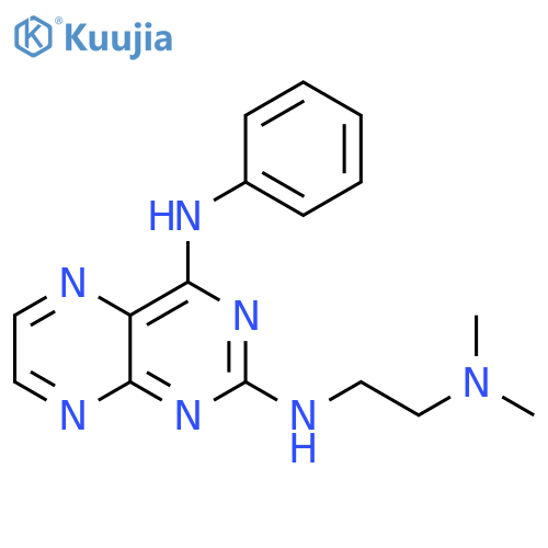 N2-2-(dimethylamino)ethyl-N4-phenylpteridine-2,4-diamine structure