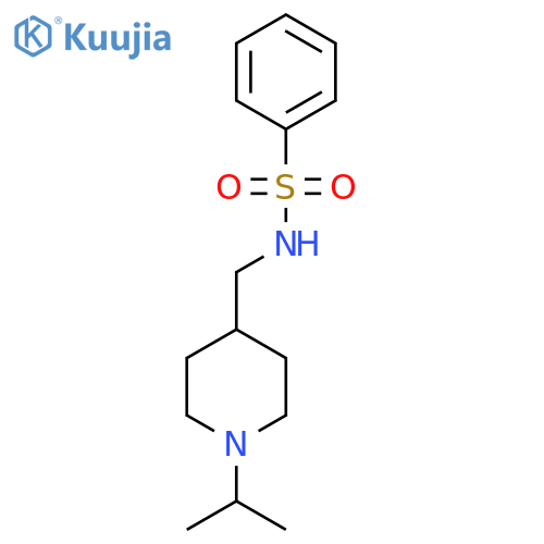 N-{1-(propan-2-yl)piperidin-4-ylmethyl}benzenesulfonamide structure
