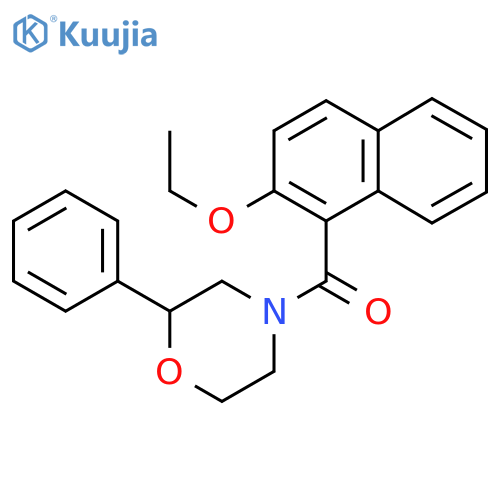 4-(2-ethoxynaphthalene-1-carbonyl)-2-phenylmorpholine structure