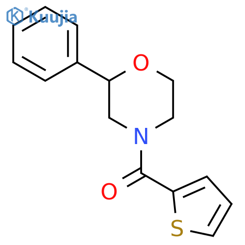 2-phenyl-4-(thiophene-2-carbonyl)morpholine structure