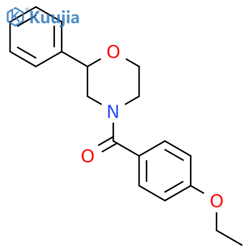 4-(4-ethoxybenzoyl)-2-phenylmorpholine structure
