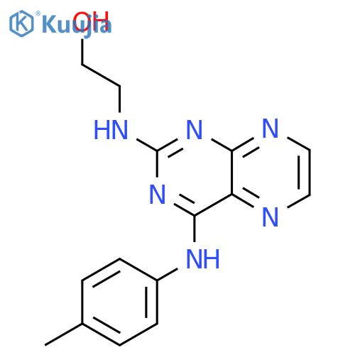 2-({4-(4-methylphenyl)aminopteridin-2-yl}amino)ethan-1-ol structure