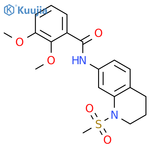 N-(1-methanesulfonyl-1,2,3,4-tetrahydroquinolin-7-yl)-2,3-dimethoxybenzamide structure