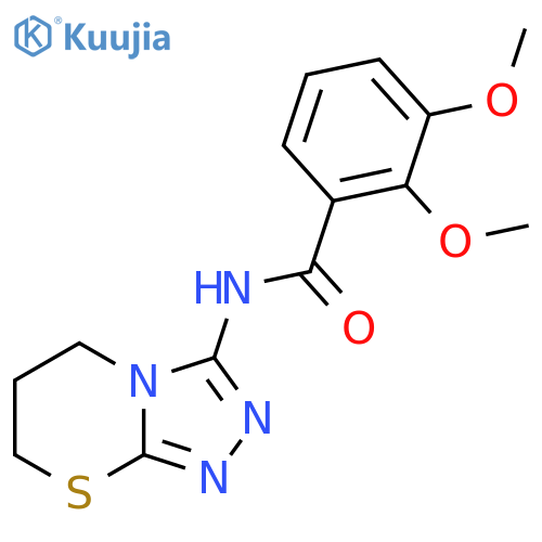 2,3-dimethoxy-N-{5H,6H,7H-1,2,4triazolo3,4-b1,3thiazin-3-yl}benzamide structure