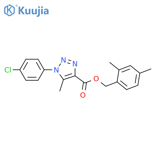 (2,4-dimethylphenyl)methyl 1-(4-chlorophenyl)-5-methyl-1H-1,2,3-triazole-4-carboxylate structure