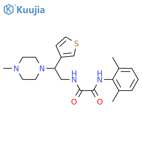 N'-(2,6-dimethylphenyl)-N-2-(4-methylpiperazin-1-yl)-2-(thiophen-3-yl)ethylethanediamide structure