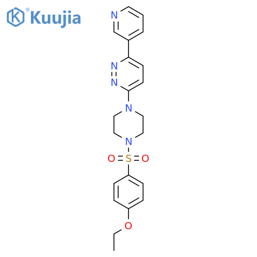 3-4-(4-ethoxybenzenesulfonyl)piperazin-1-yl-6-(pyridin-3-yl)pyridazine structure