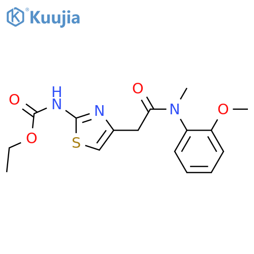 ethyl N-4-({(2-methoxyphenyl)methylcarbamoyl}methyl)-1,3-thiazol-2-ylcarbamate structure