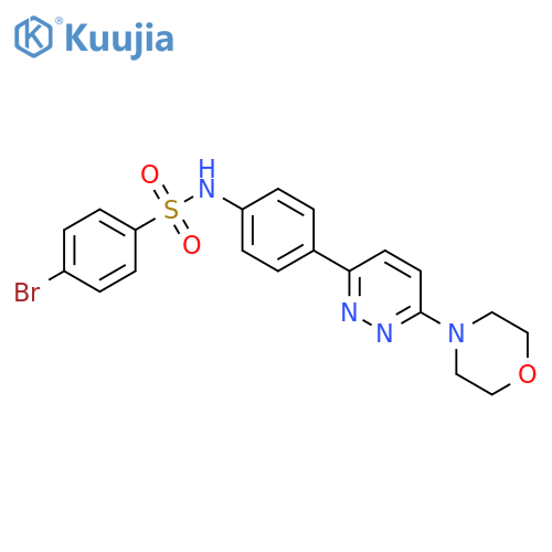 4-bromo-N-{4-6-(morpholin-4-yl)pyridazin-3-ylphenyl}benzene-1-sulfonamide structure