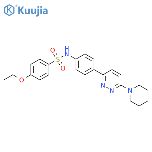 4-ethoxy-N-{4-6-(piperidin-1-yl)pyridazin-3-ylphenyl}benzene-1-sulfonamide structure