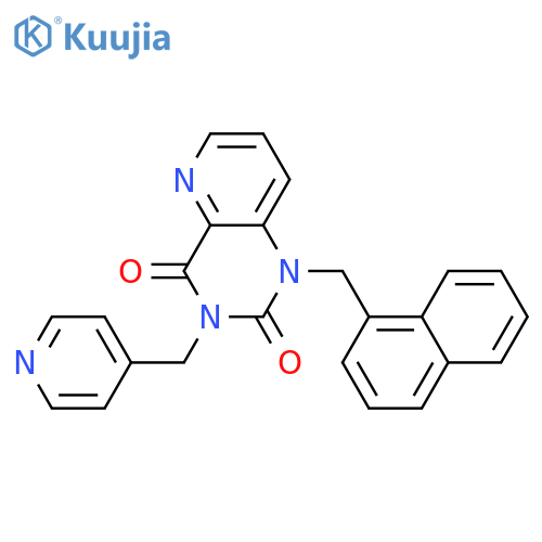1-(naphthalen-1-yl)methyl-3-(pyridin-4-yl)methyl-1H,2H,3H,4H-pyrido3,2-dpyrimidine-2,4-dione structure