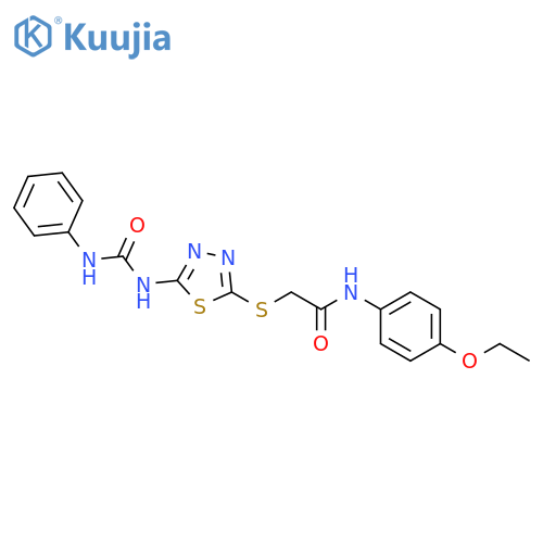 Acetamide, N-(4-ethoxyphenyl)-2-[[5-[[(phenylamino)carbonyl]amino]-1,3,4-thiadiazol-2-yl]thio]- structure