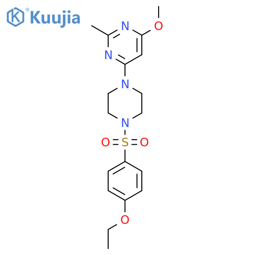 4-4-(4-ethoxybenzenesulfonyl)piperazin-1-yl-6-methoxy-2-methylpyrimidine structure