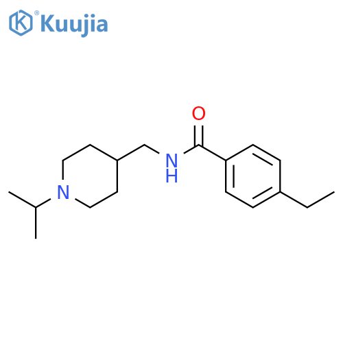 4-ethyl-N-{1-(propan-2-yl)piperidin-4-ylmethyl}benzamide structure