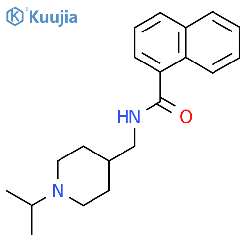 N-{1-(propan-2-yl)piperidin-4-ylmethyl}naphthalene-1-carboxamide structure