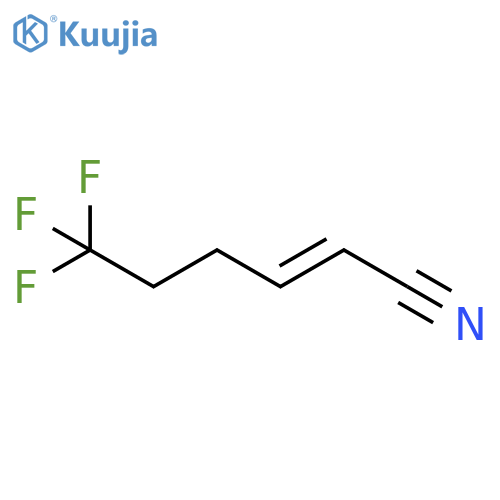 2-Hexenenitrile, 6,6,6-trifluoro-, (E)- structure
