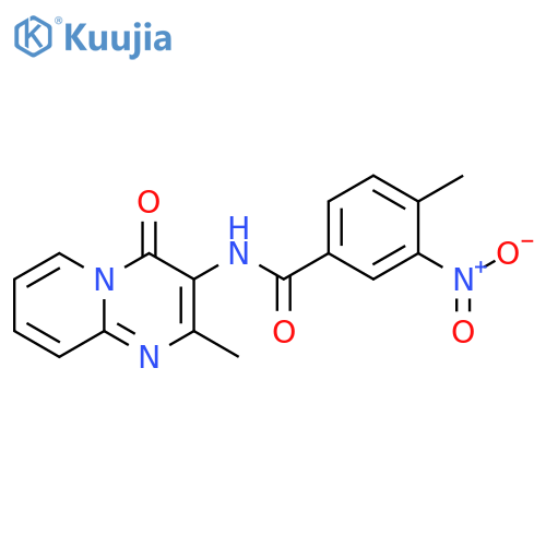 4-methyl-N-{2-methyl-4-oxo-4H-pyrido1,2-apyrimidin-3-yl}-3-nitrobenzamide structure