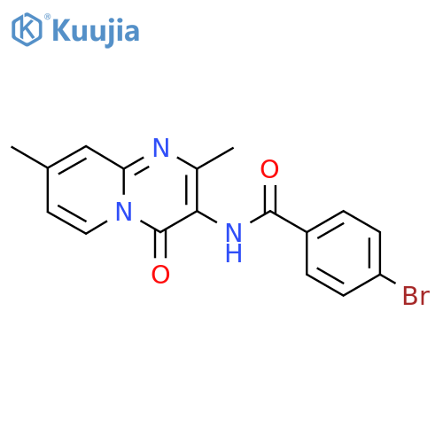 4-bromo-N-{2,8-dimethyl-4-oxo-4H-pyrido1,2-apyrimidin-3-yl}benzamide structure