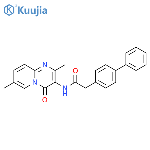 2-{1,1'-biphenyl-4-yl}-N-{2,7-dimethyl-4-oxo-4H-pyrido1,2-apyrimidin-3-yl}acetamide structure