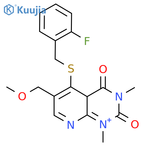 5-{(2-fluorophenyl)methylsulfanyl}-6-(methoxymethyl)-1,3-dimethyl-1H,2H,3H,4H-pyrido2,3-dpyrimidine-2,4-dione structure