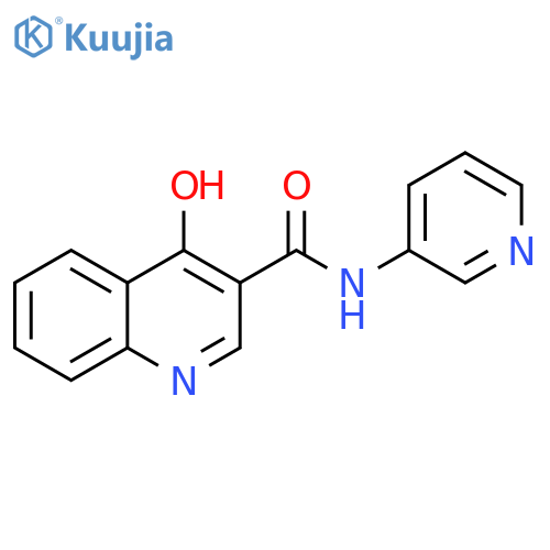 4-hydroxy-N-(pyridin-3-yl)quinoline-3-carboxamide structure
