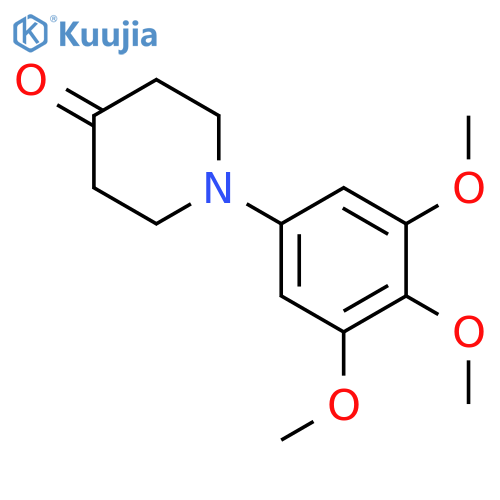 1-(3,4,5-Trimethoxyphenyl)piperidin-4-one structure