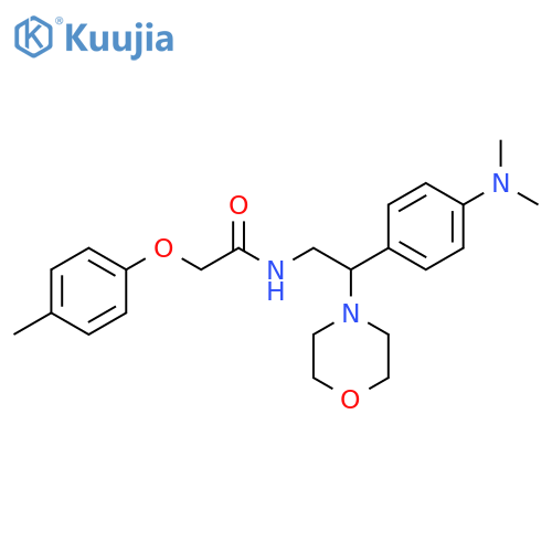 N-{2-4-(dimethylamino)phenyl-2-(morpholin-4-yl)ethyl}-2-(4-methylphenoxy)acetamide structure