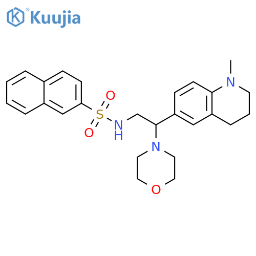 N-2-(1-methyl-1,2,3,4-tetrahydroquinolin-6-yl)-2-(morpholin-4-yl)ethylnaphthalene-2-sulfonamide structure