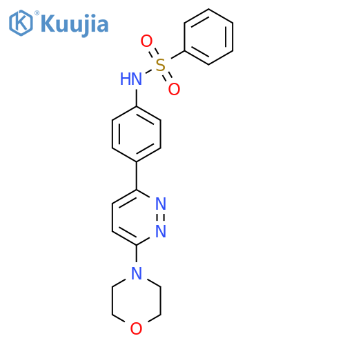 N-{4-6-(morpholin-4-yl)pyridazin-3-ylphenyl}benzenesulfonamide structure
