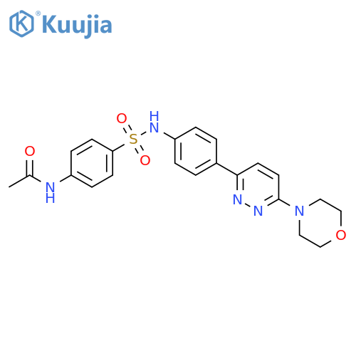 N-4-({4-6-(morpholin-4-yl)pyridazin-3-ylphenyl}sulfamoyl)phenylacetamide structure