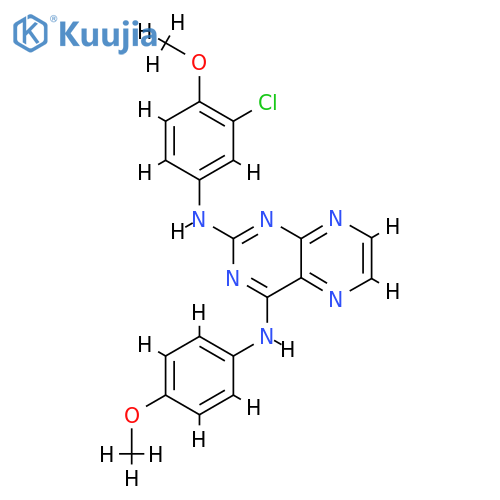 N2-(3-chloro-4-methoxyphenyl)-N4-(4-methoxyphenyl)pteridine-2,4-diamine structure