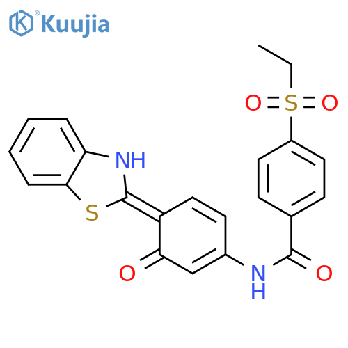 N-4-(1,3-benzothiazol-2-yl)-3-hydroxyphenyl-4-(ethanesulfonyl)benzamide structure