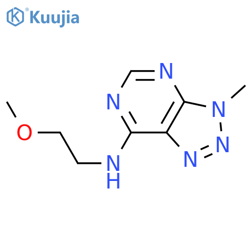 N-(2-methoxyethyl)-3-methyl-3H-1,2,3triazolo4,5-dpyrimidin-7-amine structure