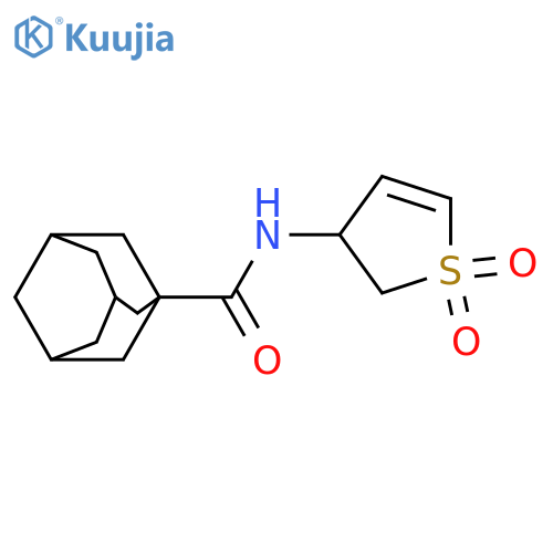 N-(1,1-dioxo-2,3-dihydro-1lambda6-thiophen-3-yl)adamantane-1-carboxamide structure