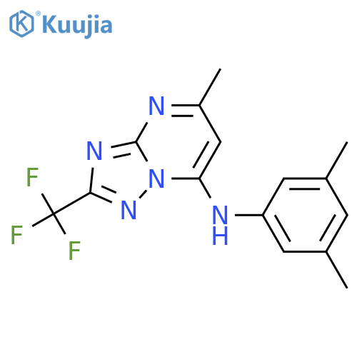 N-(3,5-dimethylphenyl)-5-methyl-2-(trifluoromethyl)-1,2,4triazolo1,5-apyrimidin-7-amine structure