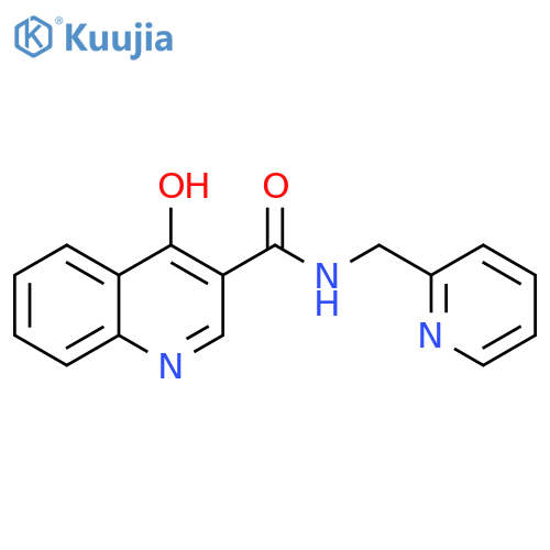 4-hydroxy-N-(pyridin-2-yl)methylquinoline-3-carboxamide structure