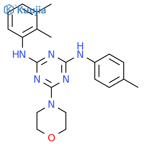 N2-(2,3-dimethylphenyl)-N4-(4-methylphenyl)-6-(morpholin-4-yl)-1,3,5-triazine-2,4-diamine structure