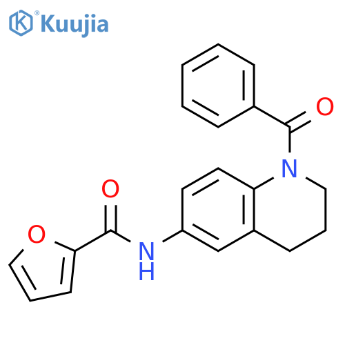 N-(1-benzoyl-1,2,3,4-tetrahydroquinolin-6-yl)furan-2-carboxamide structure