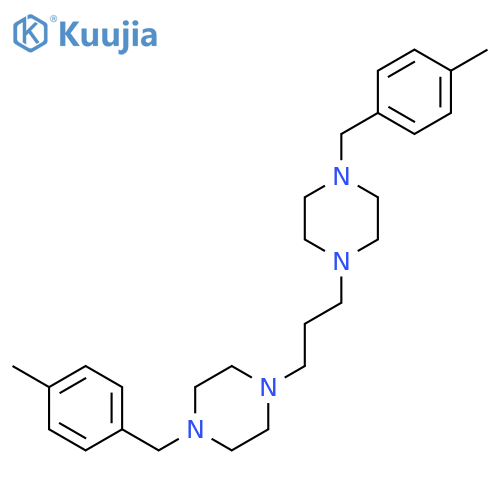 PIPERAZINE, 1,1'-(1,3-PROPANEDIYL)BIS[4-[(4-METHYLPHENYL)METHYL]- structure