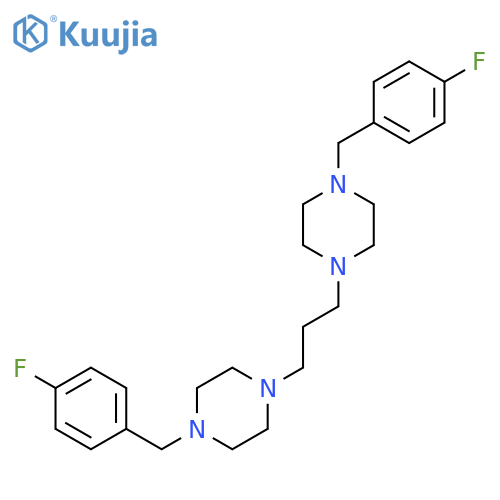 PIPERAZINE, 1,1'-(1,3-PROPANEDIYL)BIS[4-[(4-FLUOROPHENYL)METHYL]- structure
