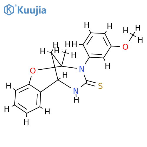 10-(3-methoxyphenyl)-9-methyl-8-oxa-10,12-diazatricyclo7.3.1.0^{2,7}trideca-2,4,6-triene-11-thione structure