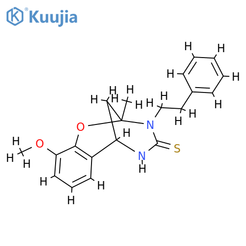 6-methoxy-9-methyl-10-(2-phenylethyl)-8-oxa-10,12-diazatricyclo7.3.1.0^{2,7}trideca-2,4,6-triene-11-thione structure